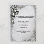 美しいベルズのクリスマス パーティー 招待状 (正面/裏面)