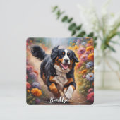 美しいベルネーズマウンテンドッグ (スタンド正面)