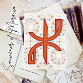 美しいベルバーの台本モロッコ文化 ポストカード