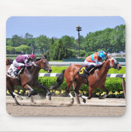 美しいベルモントパーク競馬場からの競争 マウスパッド