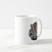 美しいベンガルタイガー顔写真 コーヒーマグカップ (正面右)