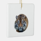 美しいベンガルタイガー顔写真 セラミックオーナメント (右)