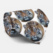 美しいベンガルタイガー顔写真 ネクタイ (ロール)