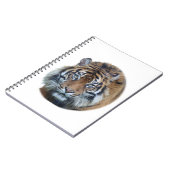 美しいベンガルタイガー顔写真 ノートブック (左側)