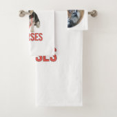 美しいベンガルタイガー顔写真 バスタオルセット (インサイチュ)