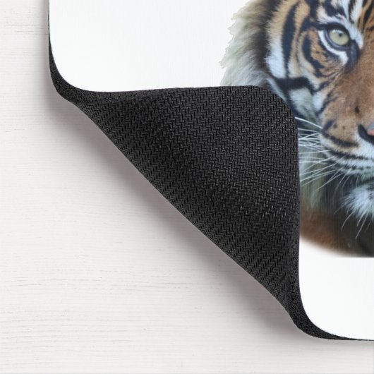 美しいベンガルタイガー顔写真 マウスパッド (コーナー)