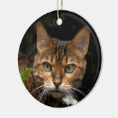美しいベンガル猫 セラミックオーナメント (左)
