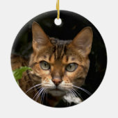 美しいベンガル猫 セラミックオーナメント (裏面)