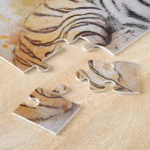 美しいベンガル絵画虎 ジグソーパズル (側面)