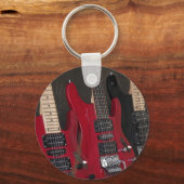 美しいベースギター キーホルダー (正面)