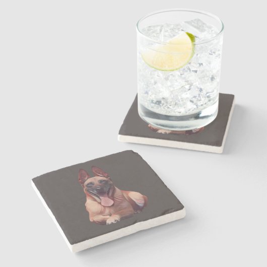 美しいベ色彩の鮮やかルジャンマリノワマーブルコースター ストーンコースター (横)