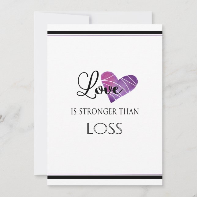 美しいペットドッグキャットハート悔やみや弔慰フラットカード (正面)