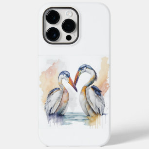 美しいペリカンのカップル、ペリカンの愛の絆 Case-Mate iPhone 14 PRO MAXケース