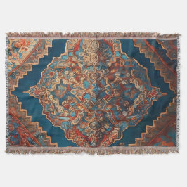 美しいペルシャの古いパターンコレクシモダンョン スローブランケット