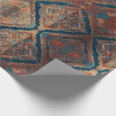 美しいペルシャの古いパターンコレクシモダンョン ラッピングペーパー (角)