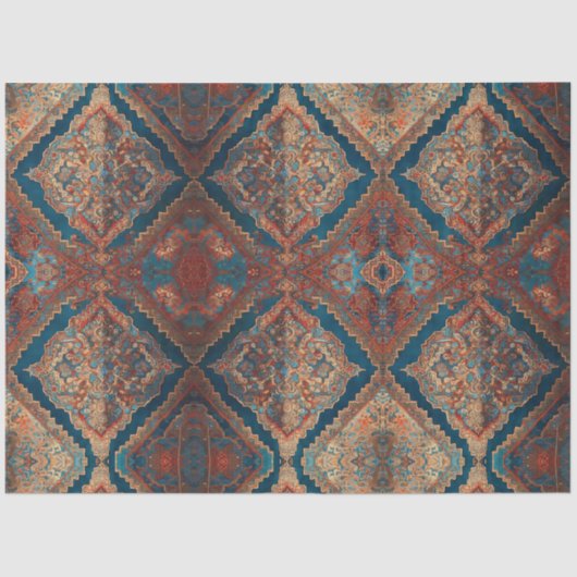 美しいペルシャの古いパターンコレクシモダンョン 薄葉紙 (正面)