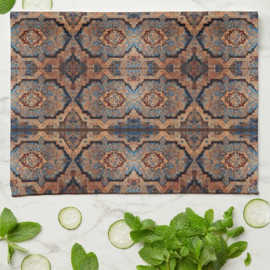 美しいペルシャの古いパターンコレクシ人気があるョン キッチンタオル (折り畳み)