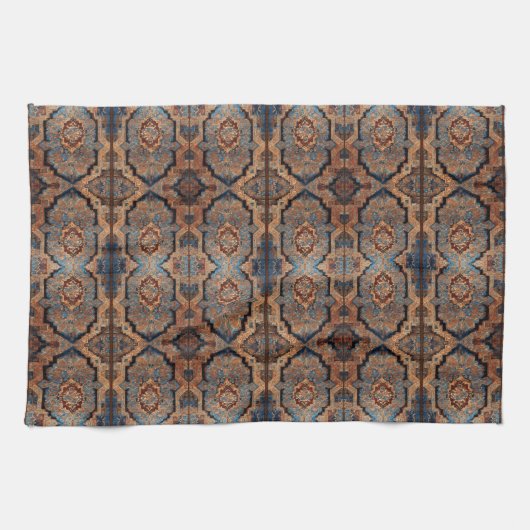 美しいペルシャの古いパターンコレクシ人気があるョン キッチンタオル (横)