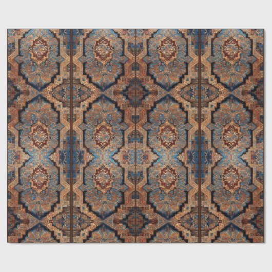 美しいペルシャの古いパターンコレクシ人気があるョン ラッピングペーパー (フラット)