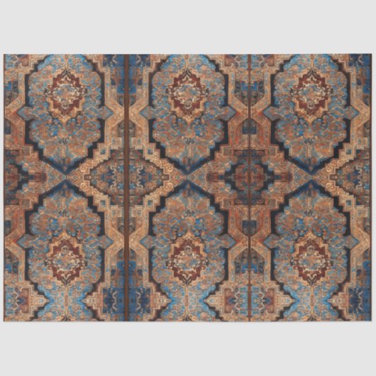 美しいペルシャの古いパターンコレクシ人気があるョン 薄葉紙 (正面)