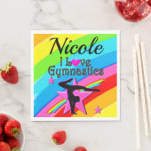 美しいペルソナライズ私は体操デザイン スタンダードランチョンナプキン (インサイチュ)