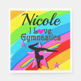 美しいペルソナライズ私は体操デザイン スタンダードランチョンナプキン