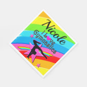 美しいペルソナライズ私は体操デザイン スタンダードランチョンナプキン (角)