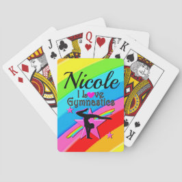 美しいペルソナライズ私は体操デザイン トランプ