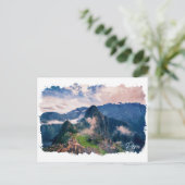 美しいペルーのマチュピチュ・ヴィンテージトラベル ポストカード (スタンド正面)