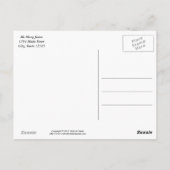 美しいペンキの馬の郵便はがき ポストカード (裏面)