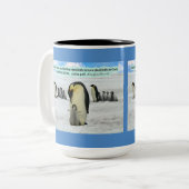 美しいペンギン聖なる書物、 経典1ヨハネ4:16 ツートーンマグカップ (正面左)