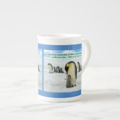 美しいペンギン聖なる書物、 経典1ヨハネ4:16 ボーンチャイナマグカップ (正面右)