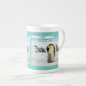 美しいペンギン聖なる書物、 経典1ヨハネ4:16 ボーンチャイナマグカップ (正面右)