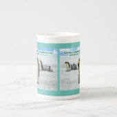 美しいペンギン聖なる書物、 経典1ヨハネ4:16 ボーンチャイナマグカップ (正面)