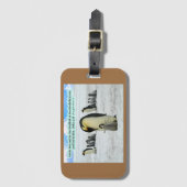 美しいペンギン聖なる書物、 経典1ヨハネ4:16 ラゲッジタグ (正面縦)