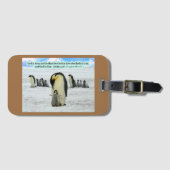 美しいペンギン聖なる書物、 経典1ヨハネ4:16 ラゲッジタグ (正面横)