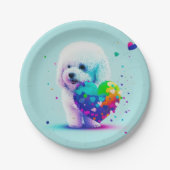 美しいペンブロークウェルシュコーギー ペーパープレート (正面)