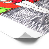 美しいページャントユーモア漫画プリント ポスター (角)