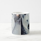 美しいホッキョクグマ コーヒーマグカップ (中央)