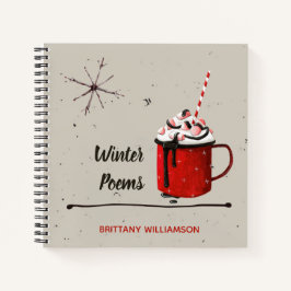 美しいホットチョコレートとジンジャーブレッド ノートブック