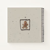 美しいホットチョコレートとジンジャーブレッド ノートブック (裏面)