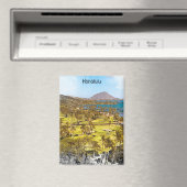 美しいホノルルオアフ風景旅行 マグネット (インサイチュ (食洗機))