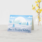 美しいホリデーカードを持っている カード (黄色い花)