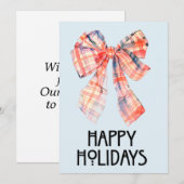 美しいホリデーカード シーズンカード (正面/裏面)