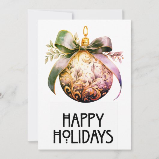 美しいホリデーカード シーズンカード (正面)