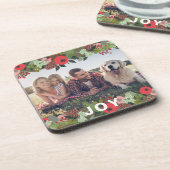 美しいホリデーボタニカルジョイタイプフォト コースター (左側)