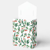 美しいホリーベリーボタニカルクリスマスパーティー フェイバーボックス (オープン)