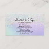 *~*美しいホログラフ虹グリッター 名刺 (裏面)