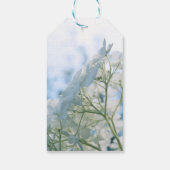 美しいホワイトアジサイ開花ハイ鍵 ギフトタグ (裏面)