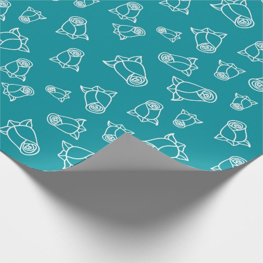 美しいホワイトウェディングローズエンゲージメントシームレス ラッピングペーパー (角)